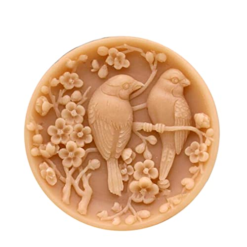 Grainrain Silicone Soap Mold Bird Rabbit Soap Silicone Mold Soap Bar Mold  DIY Craft Molds Handmade Soap Candle Resin Mold