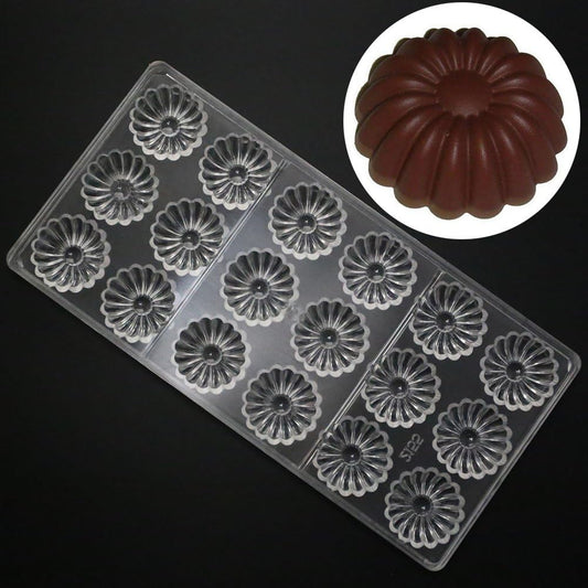 19384 / polycarbonate molds for chocolate Sunflowers