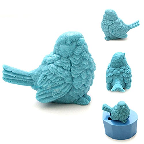 Grainrain Soap Mold Silicone Craft 3D Bird Soap Making Mould Candle Resin DIY Handmade Mold (11184)