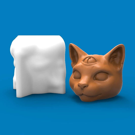 F18-D51 cat candle mold