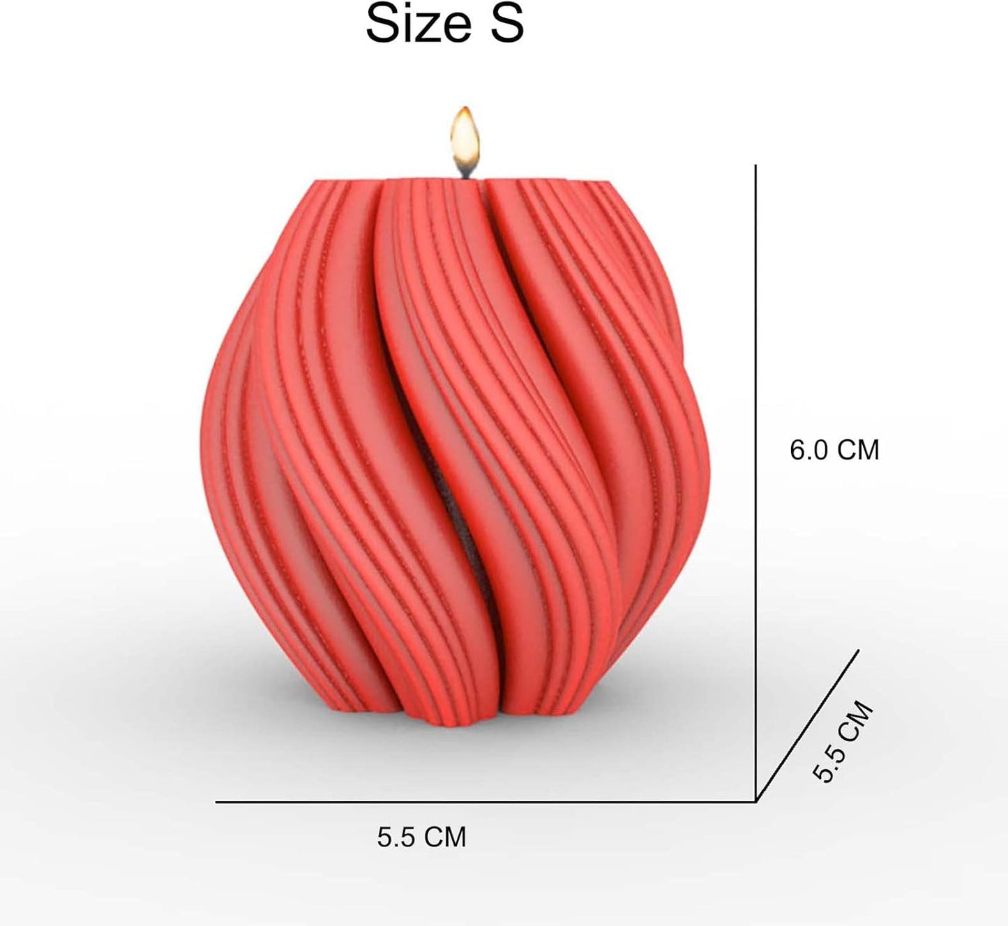 F18-G63/64/65 candles molds 3 sizes