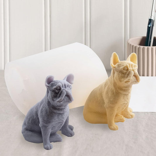 F21-SXY086 dog candle molds silicone