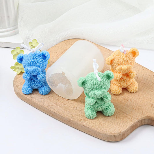 F21-SXY115 bear candle mold