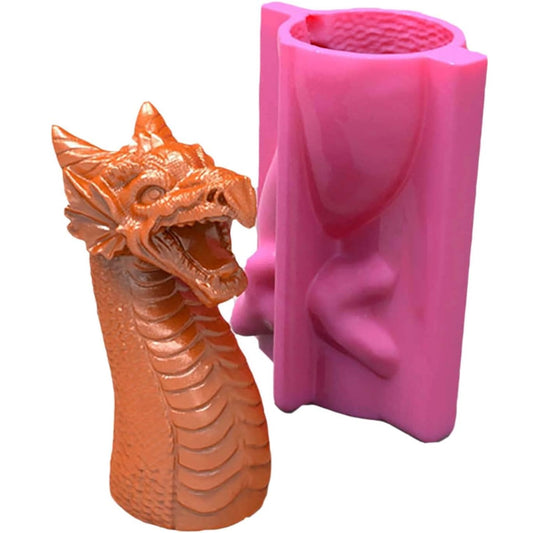 F22-17350 dragon candle mold