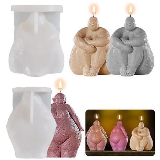 3D Female Figure Candle Silicone Mould Silicon Wax Soap Resin Epoxy Mold