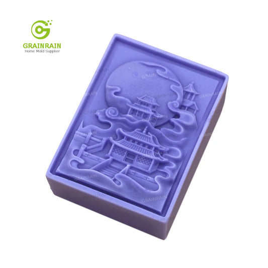 Grainrain Soap Mold Craft Moon Silicone Soap Making Mould Candle Handmade Mold