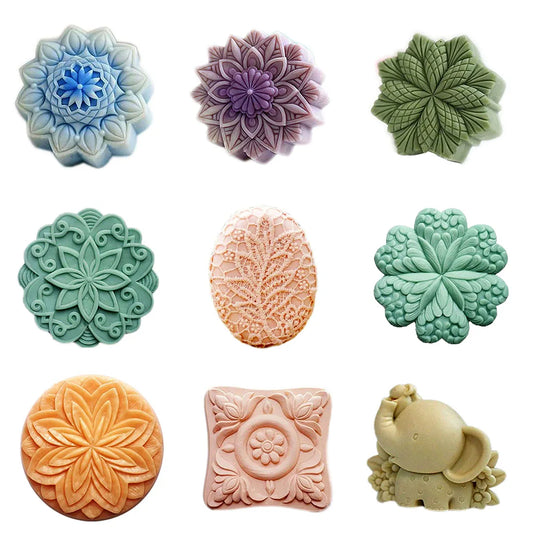 Flower Soap Making  Round Silicone Soap Mold Animal Silicone Soap Molds Oval Soap Mold Bath Bomb Mold Silicone Mold Soap Forms