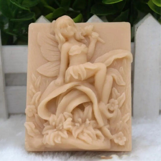 Grainrain Silicone Soap Bar Mold Rectangle Fairy Mold Handmade Craft Candle Resin Mold