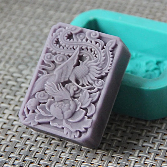 Grainrain Silicone Soap Mold Bird Shaped DIY Craft Handmade Soap Mould