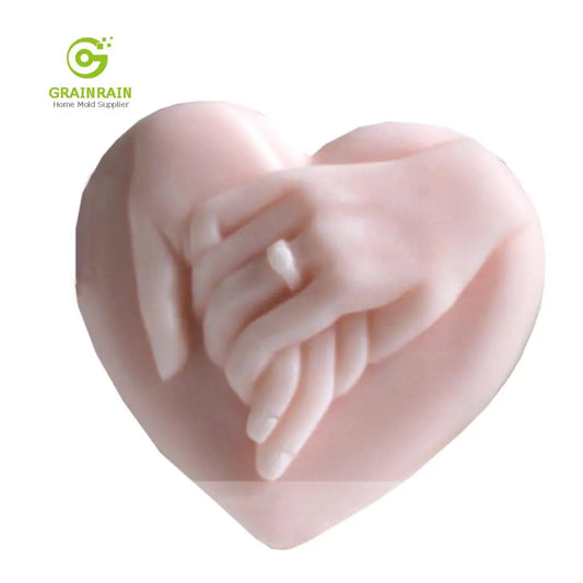 Grainrain Heart Wedding Silicone Soap Bar Mold Candle Mold DIY Craft Plaster Resin Mold