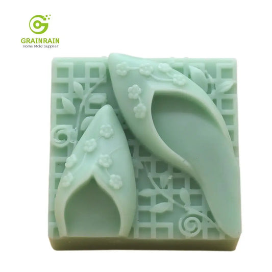 Grainrain Flexible Soap Mold High Heel Women Shoes Silicone Soap Making Mould Handmade Candle Resin Molds