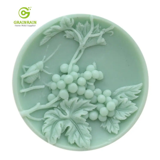 Grainrain Soap Mold Silicone Candle Mold Resin Mold Round Grape Mold