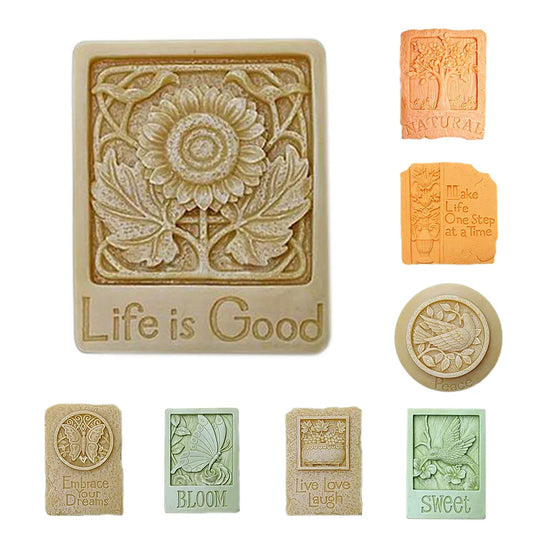 Flower Soap Silicon Molds Sunflower Soap Form Tree Soap Making Supplies Butterfly Soap Mold Love Silicone Mold Soap