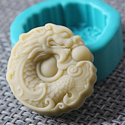 Grainrain Silicon Soap Mold Dragon DIY Craft Handmade Silicone Soap Mould