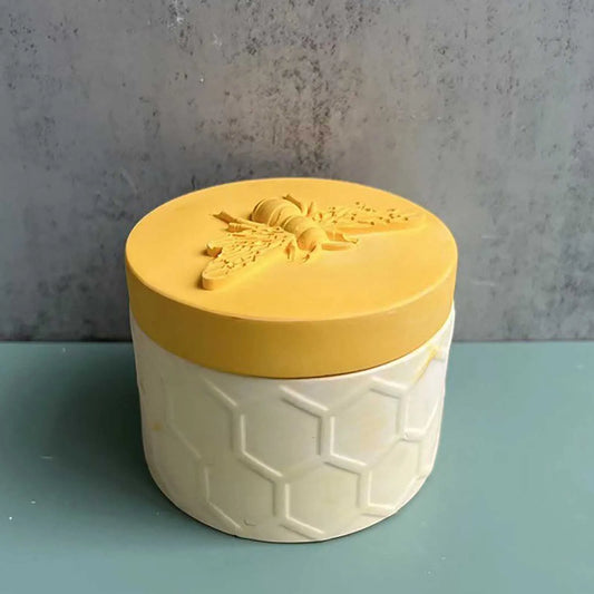 Bee Mold Storage Tank Epoxy Resin Mold Cement Concrete Mould DIY Jewelry Box