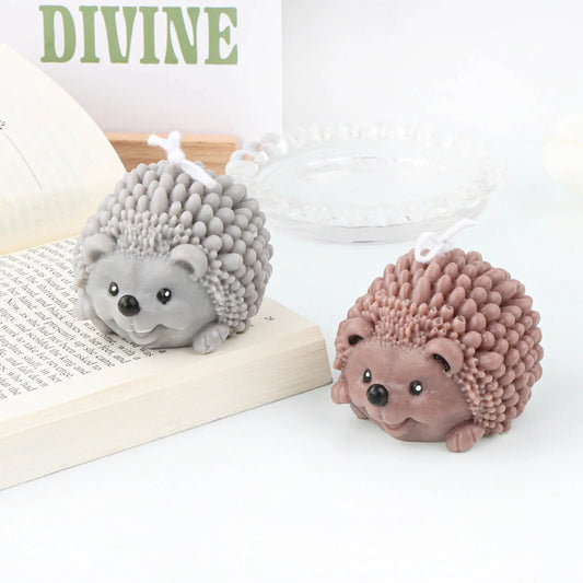 Hedgehog 3D Candle Mold Silicone Soap Mold Craft Plaster Mold Soy Wax Mold