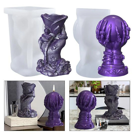 3D Easter Rose Devil Candle Silicone Mould Creative Silicon Aromatherapy Soap Mold Molds for Candles Resin Wax