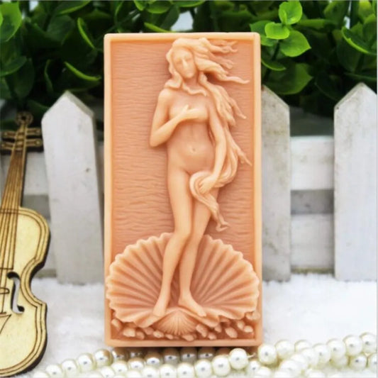 Grainrain The Birth of Venus Silicone Soap Bar Mold Handmade Craft Candle Resin Mold