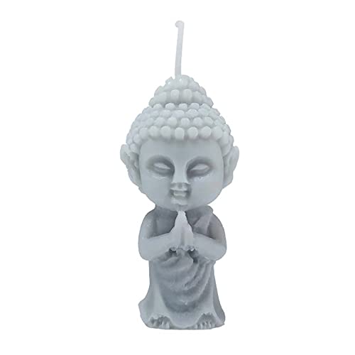 Grainrain Candle Molds 3D Buddha Silicone Soap Mold DIY Craft Handmade Candle Making Molds