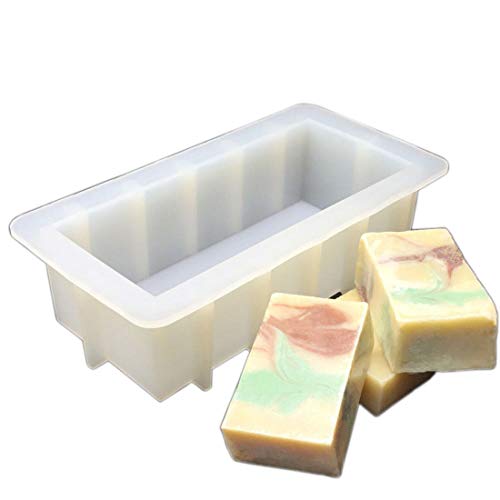 Rectangle Soap Bar Mold Small Size Silicone Soap Molds Handmade Soap Loaf Bar Mould