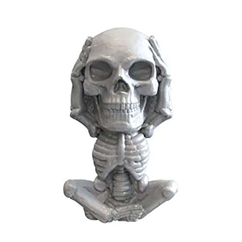 Grainrain 3D Candle Mould Halloween Skull DIY Craft Silicon Soap Mold Handmade Wax Resin Mould