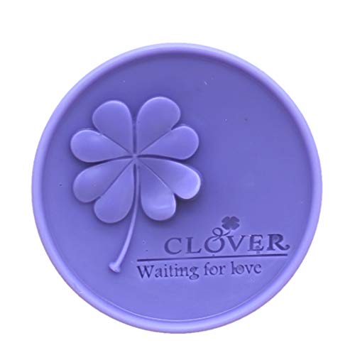 Clover Flower Silicone Soap Molds Diy Round Handmade Soap Bar Craft Soap Molds for Soap Making Silicon
