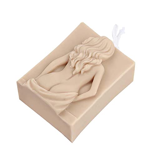 Grainrain 3D Candle Mold Silicone Soap Mold Craft Soy Wax Epoxy Resin Mold