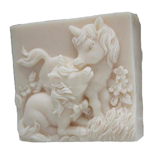 Horse Mommy and Baby Craft Art Silicone Soap Mold Craft Molds DIY Handmade soap molds