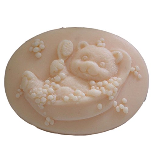Bathing Bear Craft Art Silicone Soap Mold Craft Molds DIY Handmade soap molds