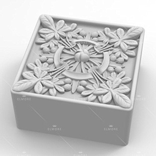 Soap Mold Silicone Craft Square Flower Soap Making Mould DIY Candle Resin Mold