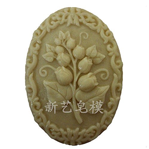 Flower White Soap Making Molds DIY Craft Art Handmade Flexible Soap Mold Silicone Soap Mould Soap