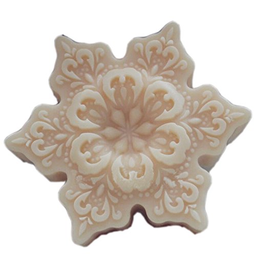 Flowers White DIY Craft Art Handmade Soap Making Molds Flexible Soap Mold Silicone Soap Mould Soap