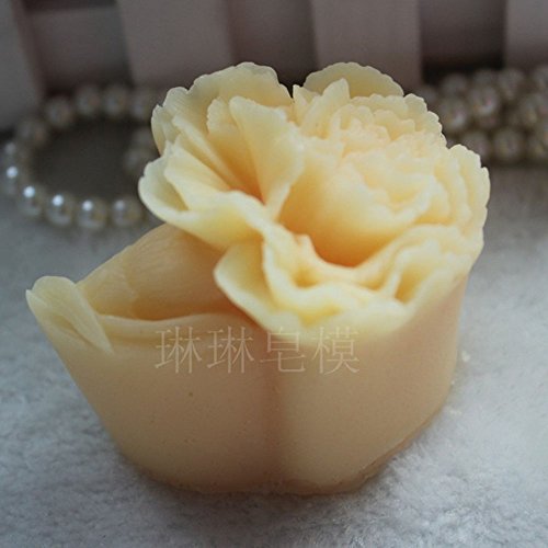 Flower White Silicone Soap Mould Soap Making Molds DIY Craft Art Handmade Flexible Soap Mold