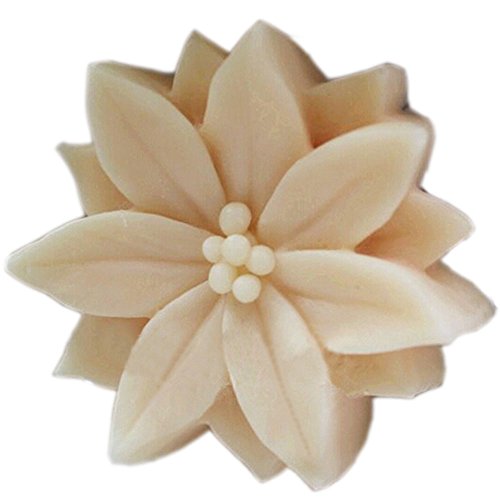 Flower White Flexible Soap Mold Silicone Soap Mould DIY Craft Art Handmade Soap Making Molds