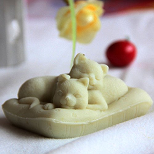 Silicone Soap Candle Molds Soap Making Mould DIY Handmade Molds Lovely Cats