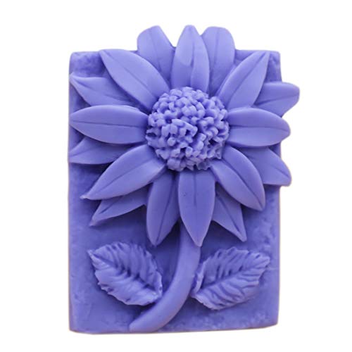 Sunflower Mold DIY Silicone Soap Mold Candle Molds Resin Wax Rectangle Mold