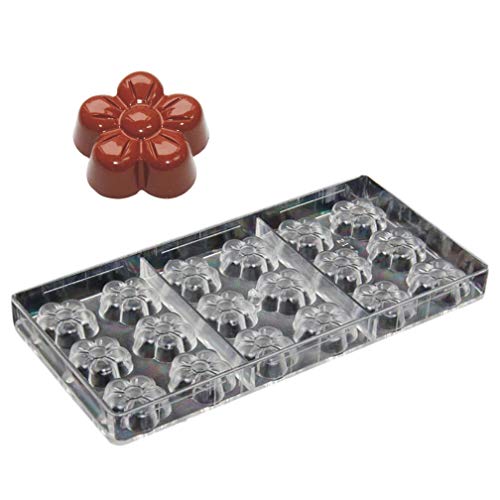 19332 / DIY Chocolate Molds Clear Hard Plastic Polycarbonate PC Mould Plum Shaped