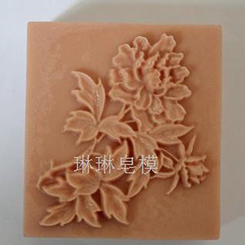 Rectangle Flower Soap Making Molds DIY Craft Art Handmade Flexible Soap Mold Silicone Soap Mould Soap