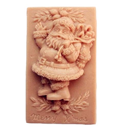 Chrismas Santa Claus Silicone Soap Molds Soap Making Mold DIY Handmade Soap Mould
