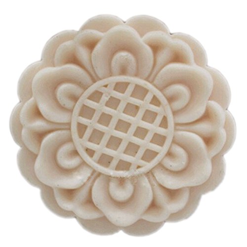 Flower Moon Cake White Flexible Soap Mold Silicone Soap Mould DIY Craft Art Handmade Soap Making Molds