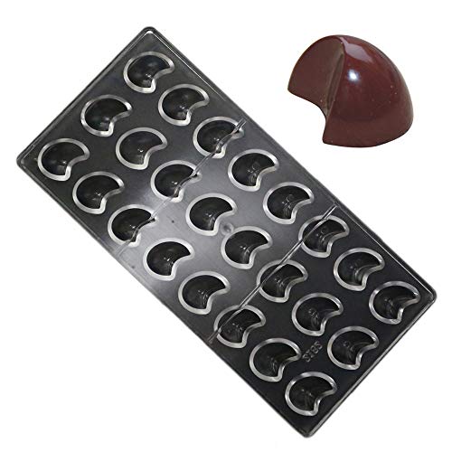 19366 / Polycarbonate Chocolate Candy Molds PC Mould Pastry Baking Tools Crescent Moon