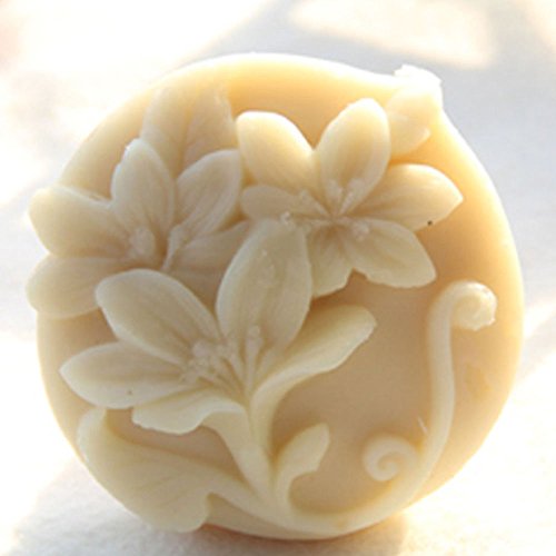 Flower White Silicone Soap Mould Soap Making Molds DIY Craft Art Handmade Flexible Soap Mold