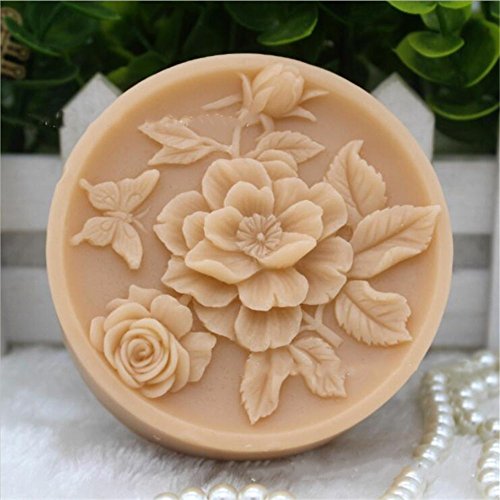 Soap Mold Flower Butterfly Silicone Mold Crafted Molds Handmade Soap Mold