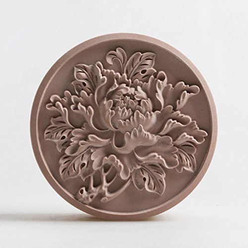 Craft Peony Flower Food Grade Silicone Soap Mold Round Candle Resin Wax Mould