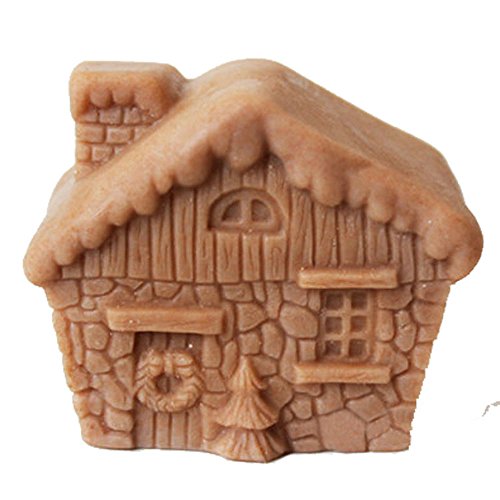 House Soap Mold Handmade Craft Clay Silicone Cake Chocolate Baking Tools