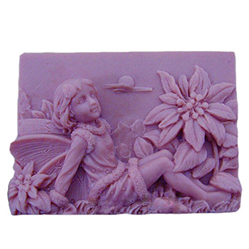 Angle Flower Dragonfly Shaped White Rectangle Flexible Craft Art Silicone Soap Mold Craft Molds DIY Handmade soap molds Mould