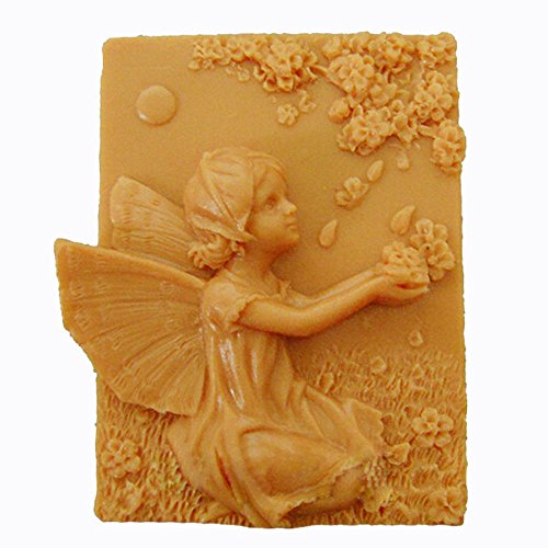 Falling Flowers Angle White Silicone Soap molds Craft Art Mould DIY Handmade for Soap Making Handmade