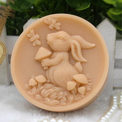 Grainrain Silicone Soap Mold Bird Rabbit Soap Silicone Mold Soap Bar Mold DIY Craft Molds Handmade Soap Candle Resin Mold