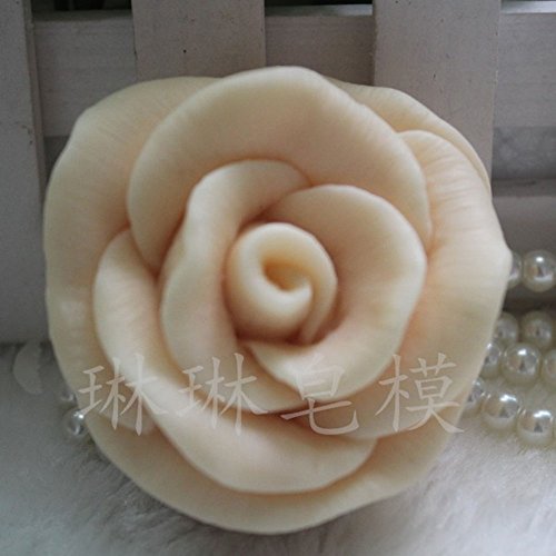 Flower White Silicone Soap Mould Soap Making Molds DIY Craft Art Handmade Flexible Soap Mold