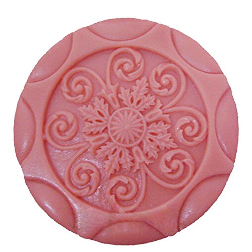 Round Flower Silicone Soap Mould Soap Making Molds DIY Craft Art Handmade Flexible Soap Mold